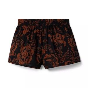 Janie and Jack Black and Brown Floral Women's Shorts